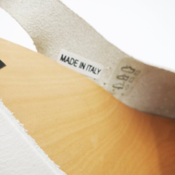 RARE Swedish Hasbeens Mimmi Heeled Slingback Sandal White EU 40/9 M - Picture 8 of 16